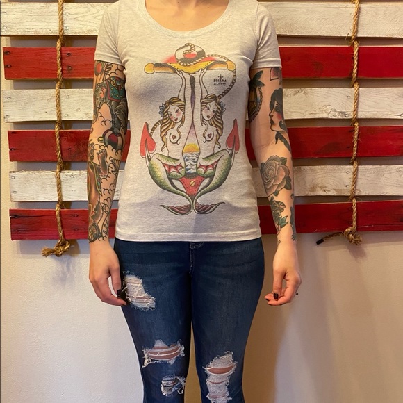 Short sleeve mermaid top - Picture 2 of 5